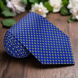 Blue & Green Radiant Medallions Necktie