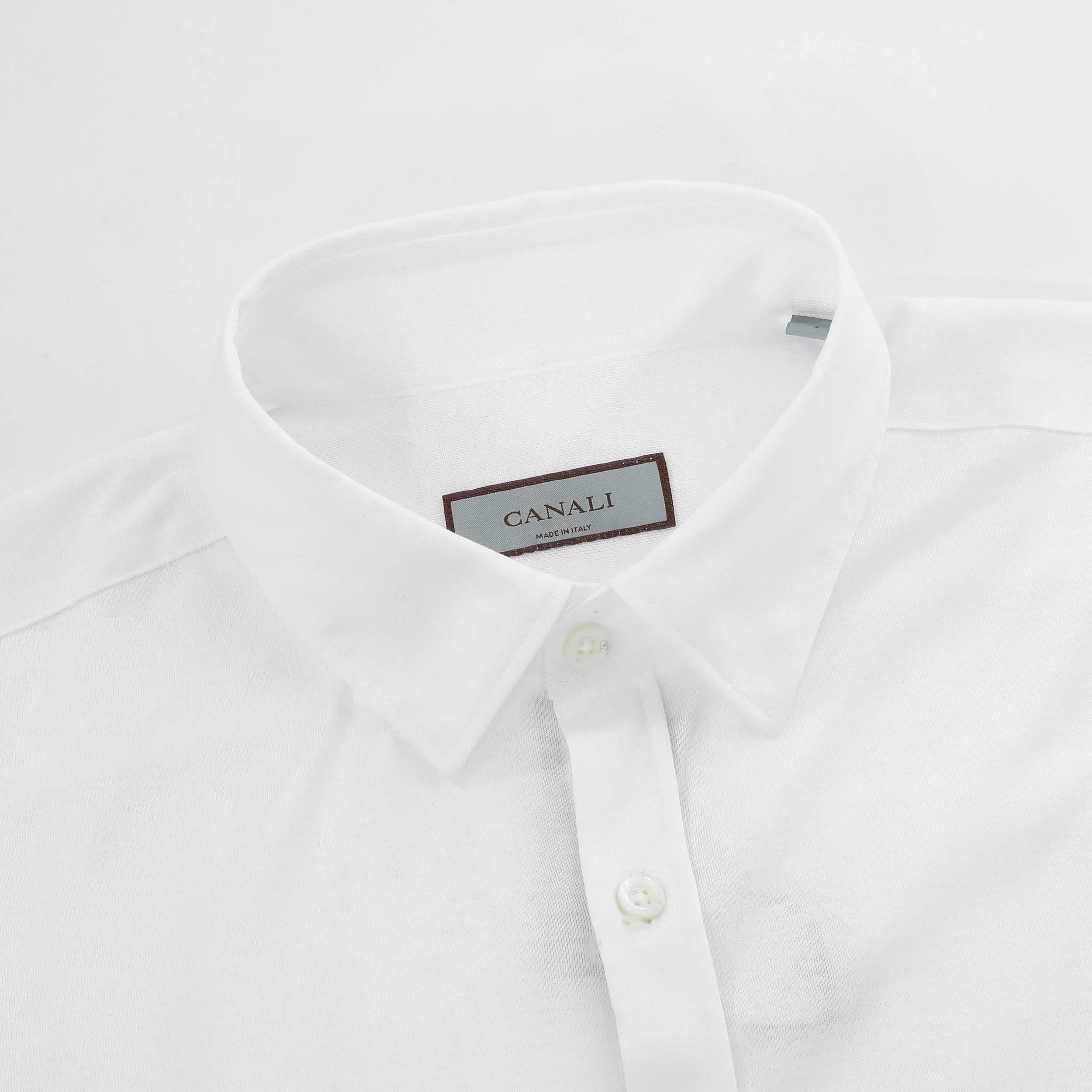 Canali Cotton Shirt in White