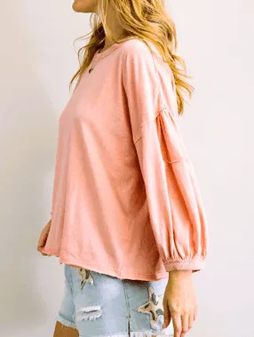 Coral Cream Top