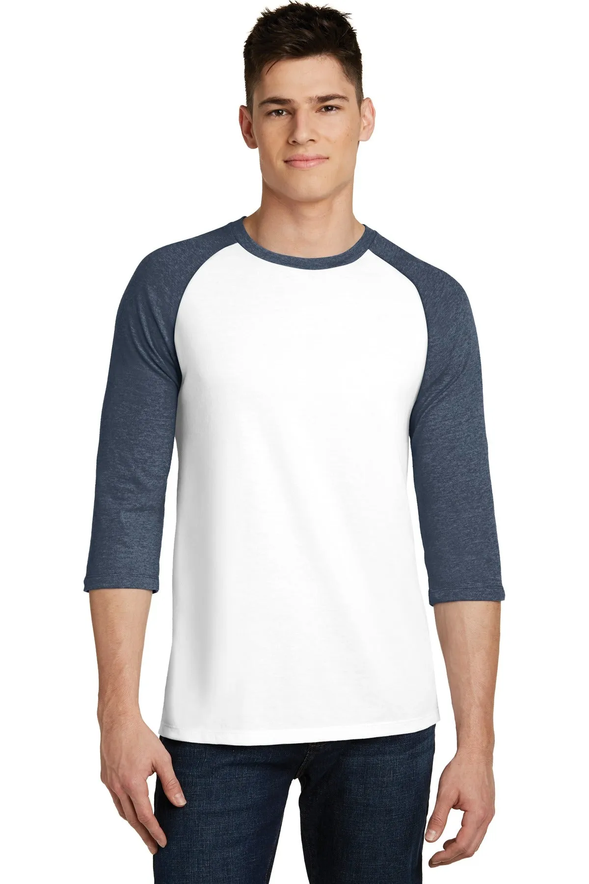 District Men's Very Important Tee 3/4-Sleeve Raglan. DT6210