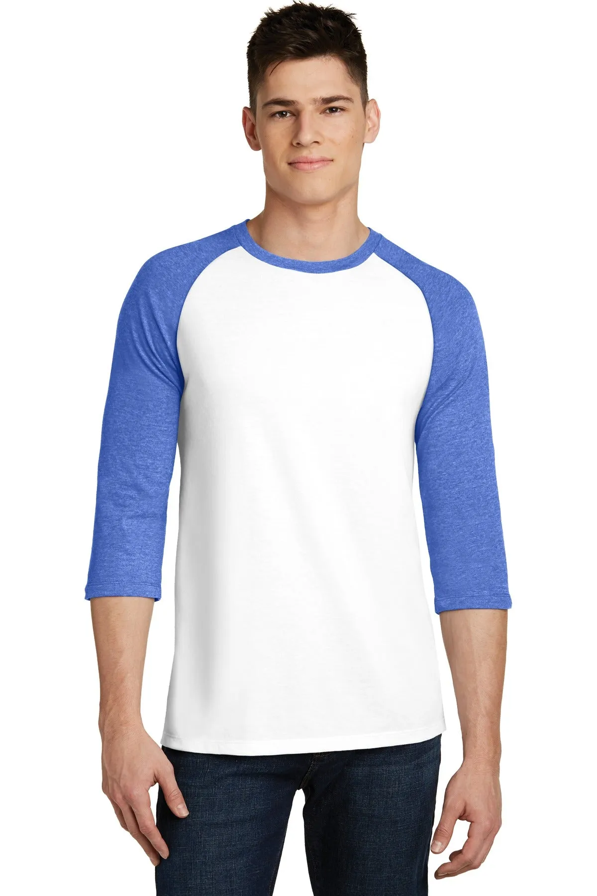 District Men's Very Important Tee 3/4-Sleeve Raglan. DT6210