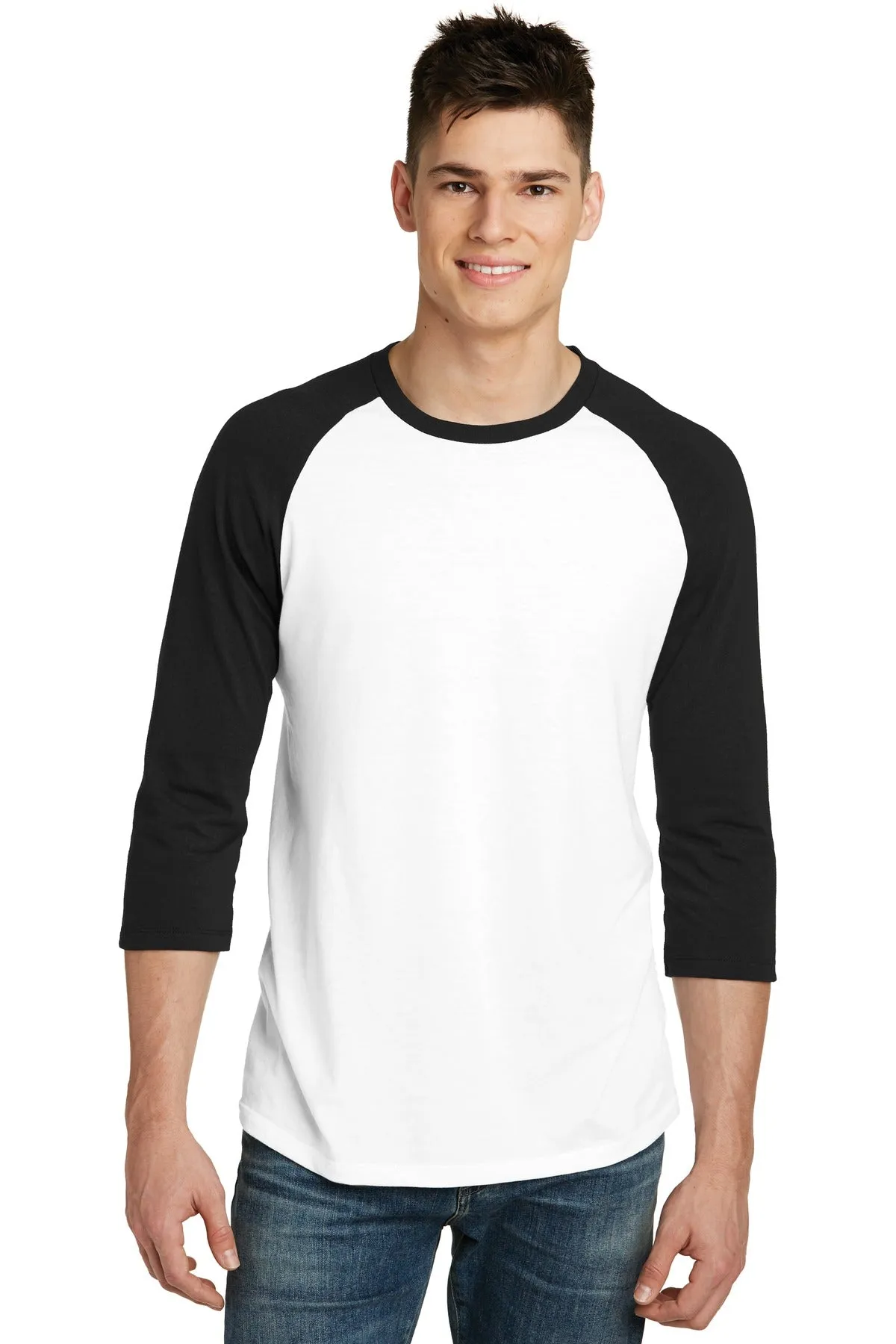 District Men's Very Important Tee 3/4-Sleeve Raglan. DT6210