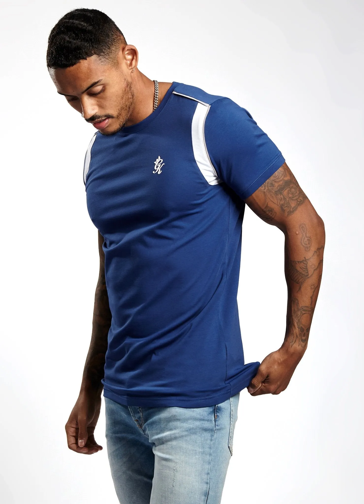 Gym King Ethan T-Shirt - Blue Depths