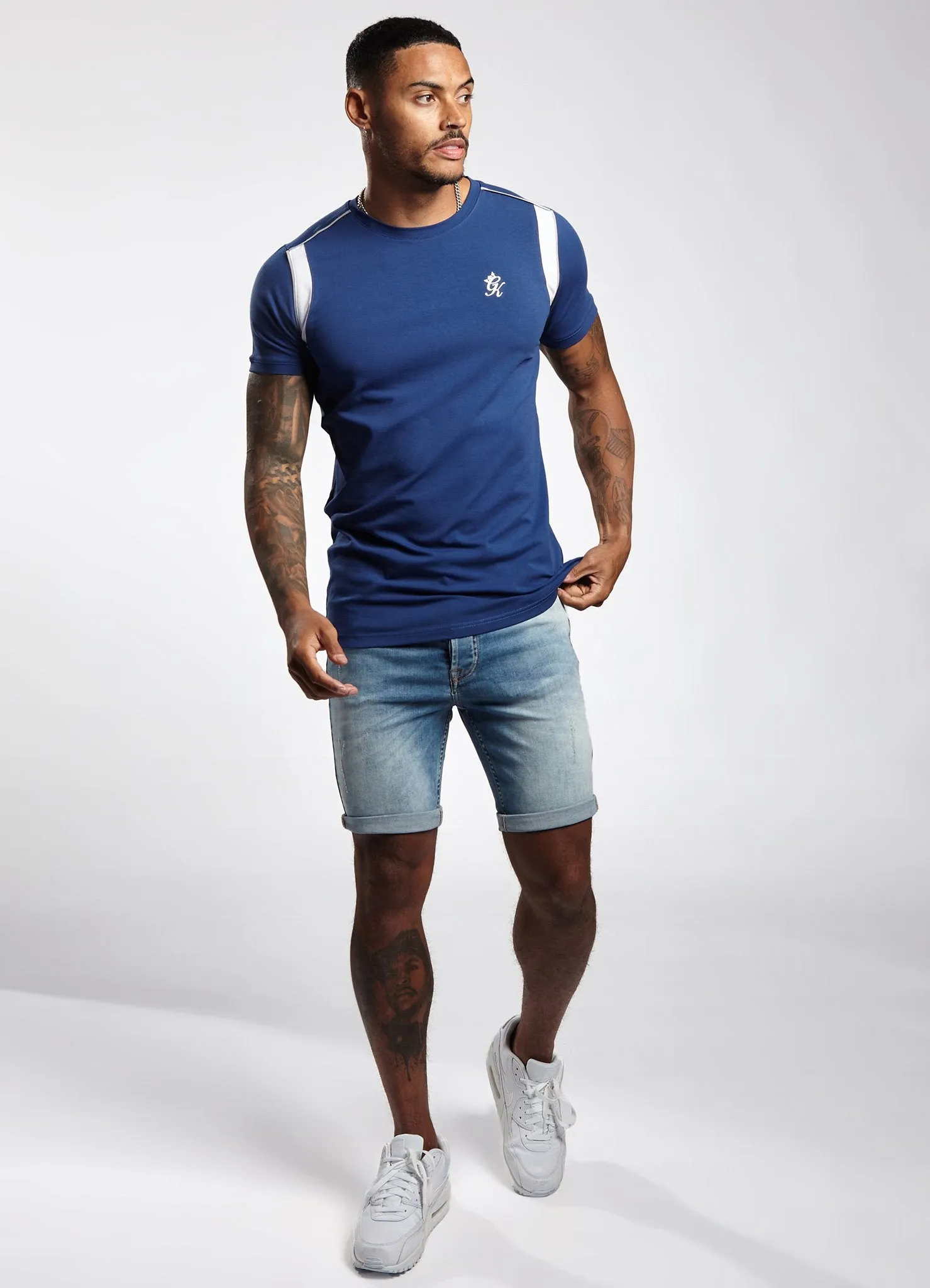 Gym King Ethan T-Shirt - Blue Depths