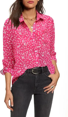 HOTOUCH Women Button Down Shirts with Pockets Long Sleeve Office Blouses Casual Business Tops Slim Fit Chiffon Shirts S-XXL