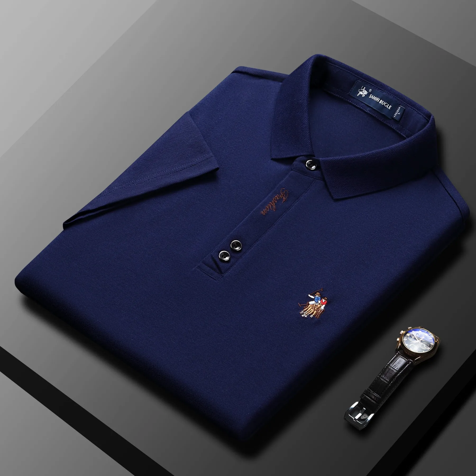 INSTOCK - 2023 new summer loose men's short-sleeved shirt.