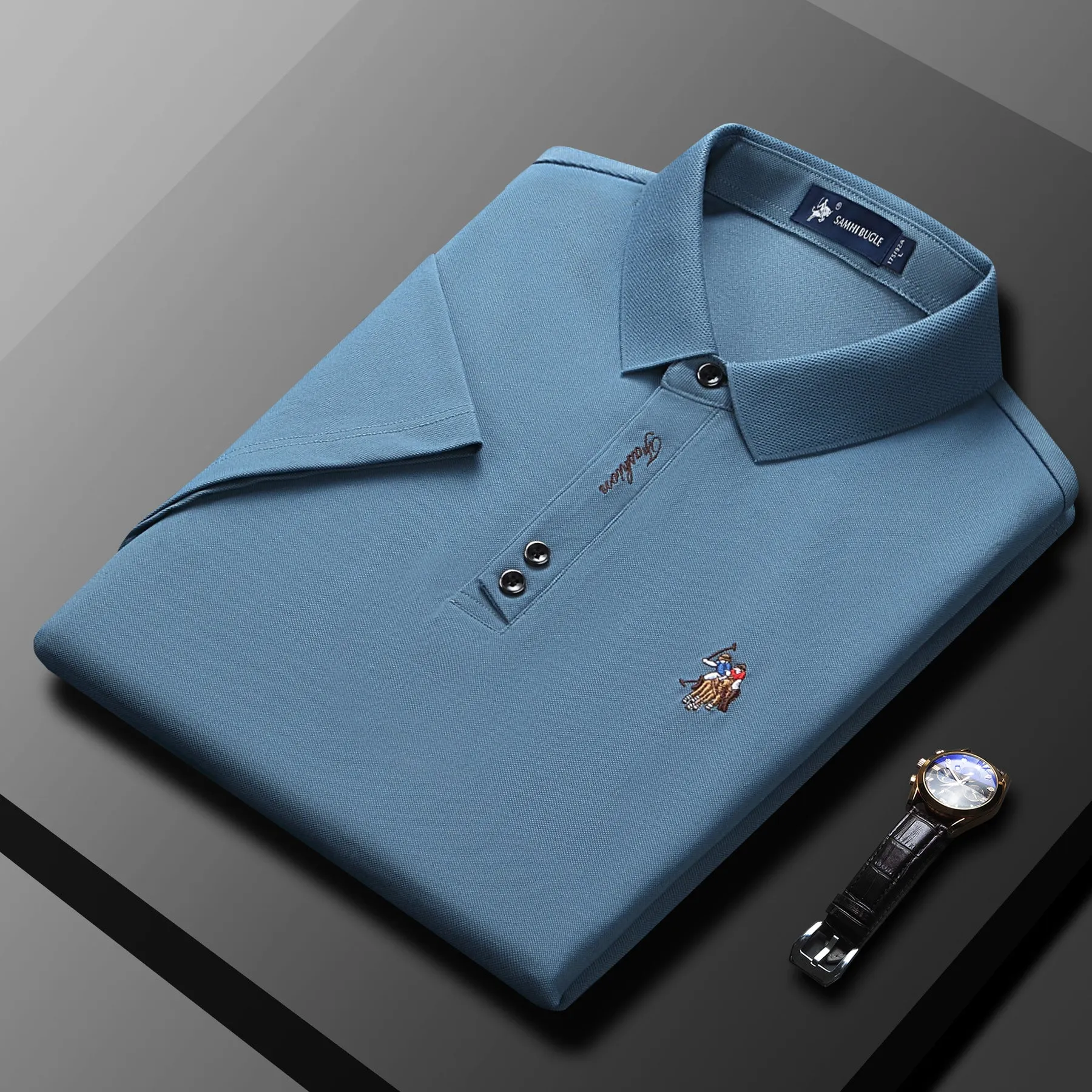 INSTOCK - 2023 new summer loose men's short-sleeved shirt.