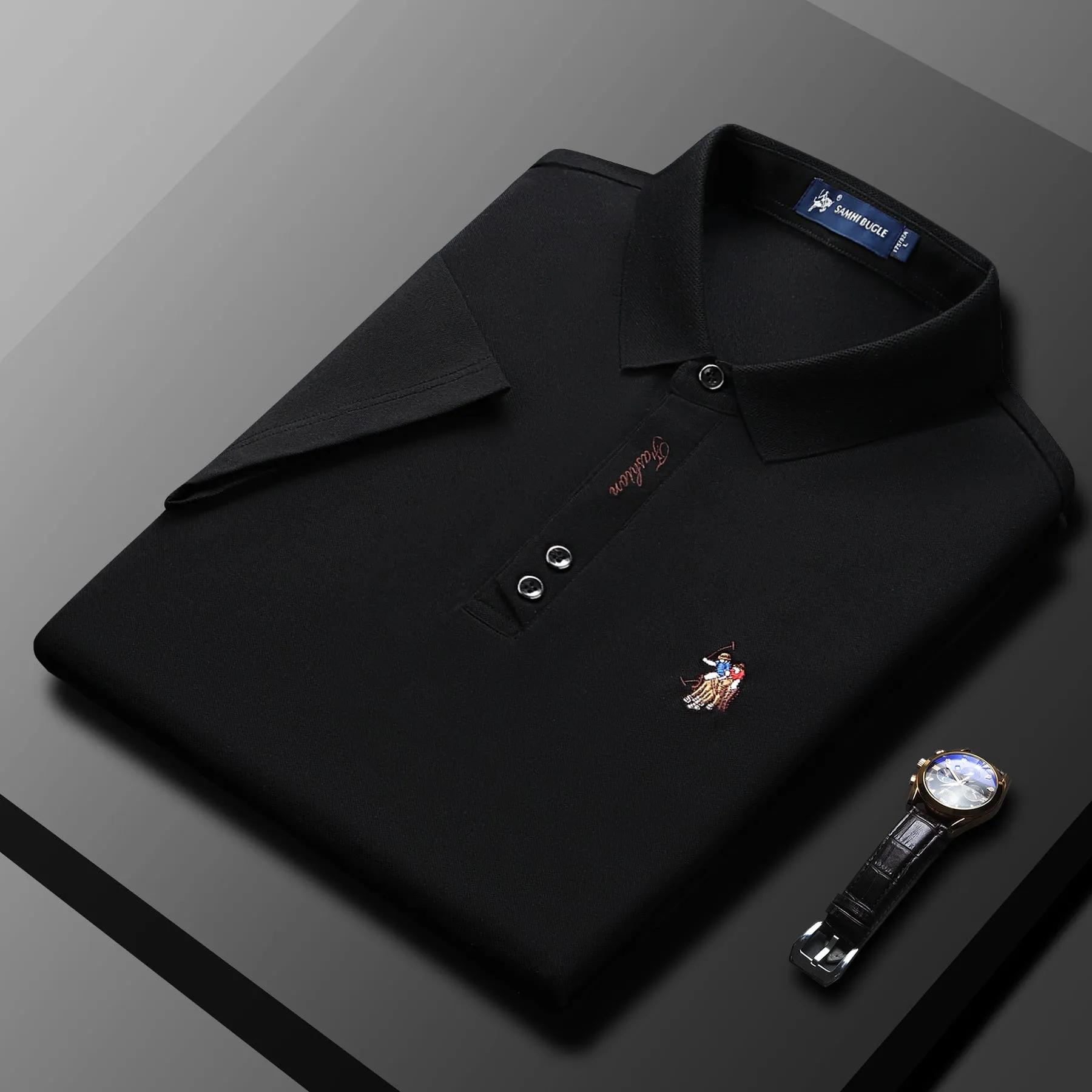 INSTOCK - 2023 new summer loose men's short-sleeved shirt.