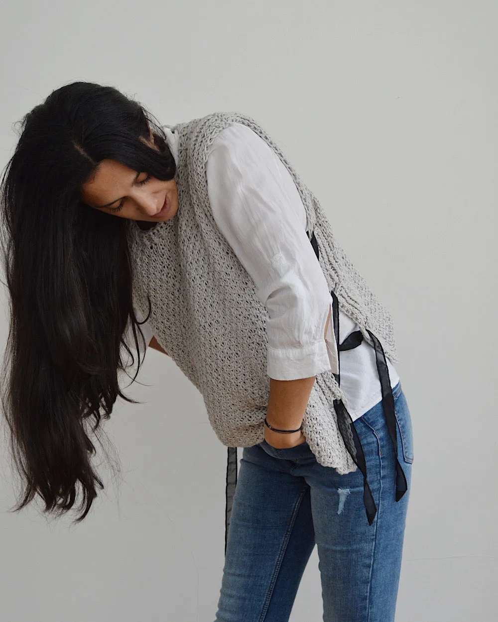 Linen Vest - Downloadable Knitting Pattern