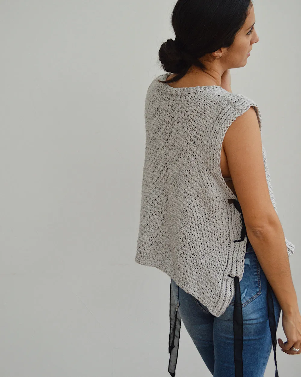 Linen Vest - Downloadable Knitting Pattern