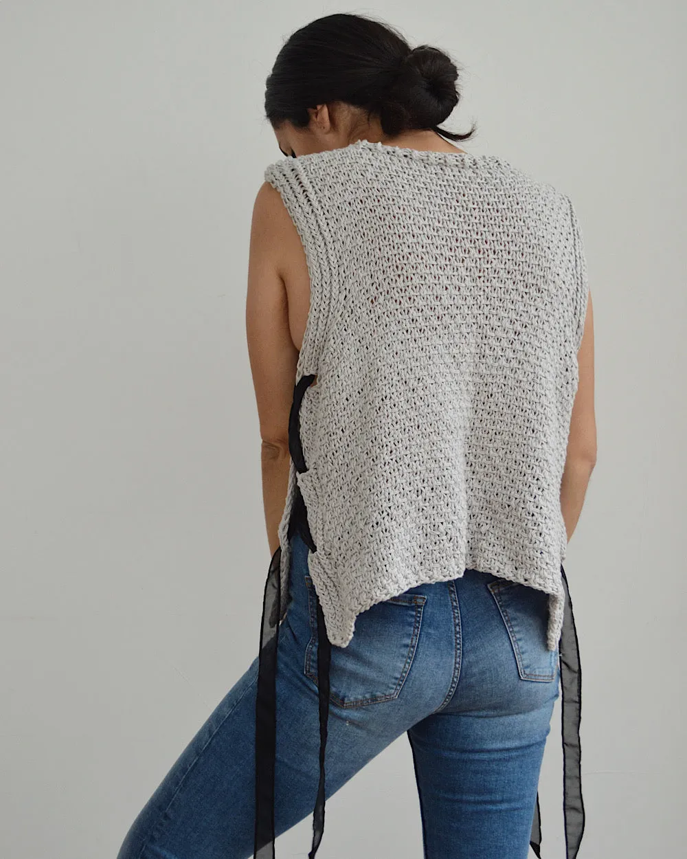 Linen Vest - Downloadable Knitting Pattern