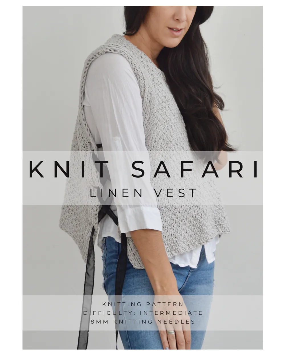Linen Vest - Downloadable Knitting Pattern