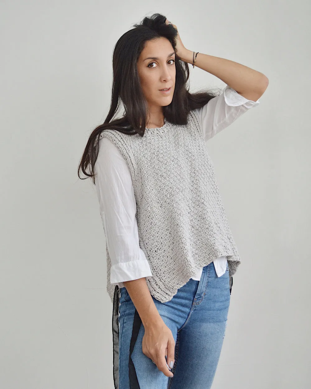 Linen Vest - Downloadable Knitting Pattern