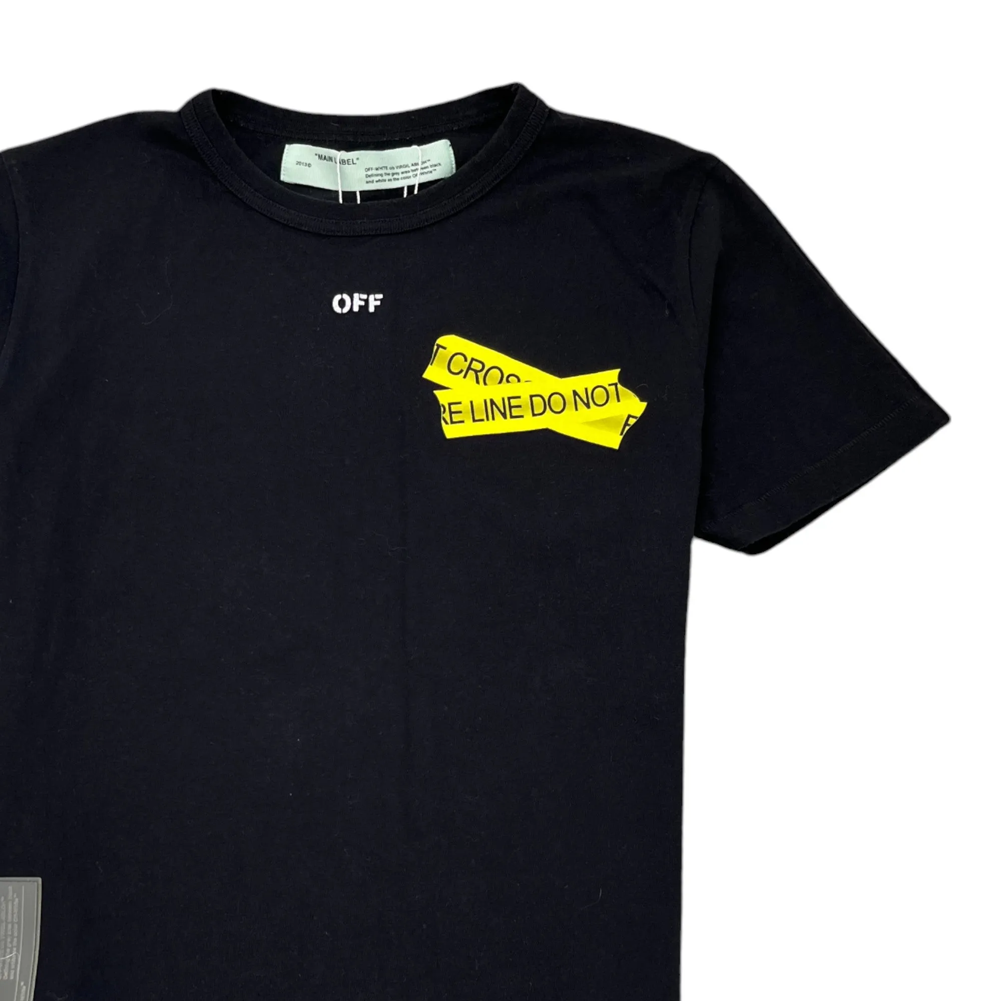 Men's Fire Tape Logo T-Shirt Black Size M