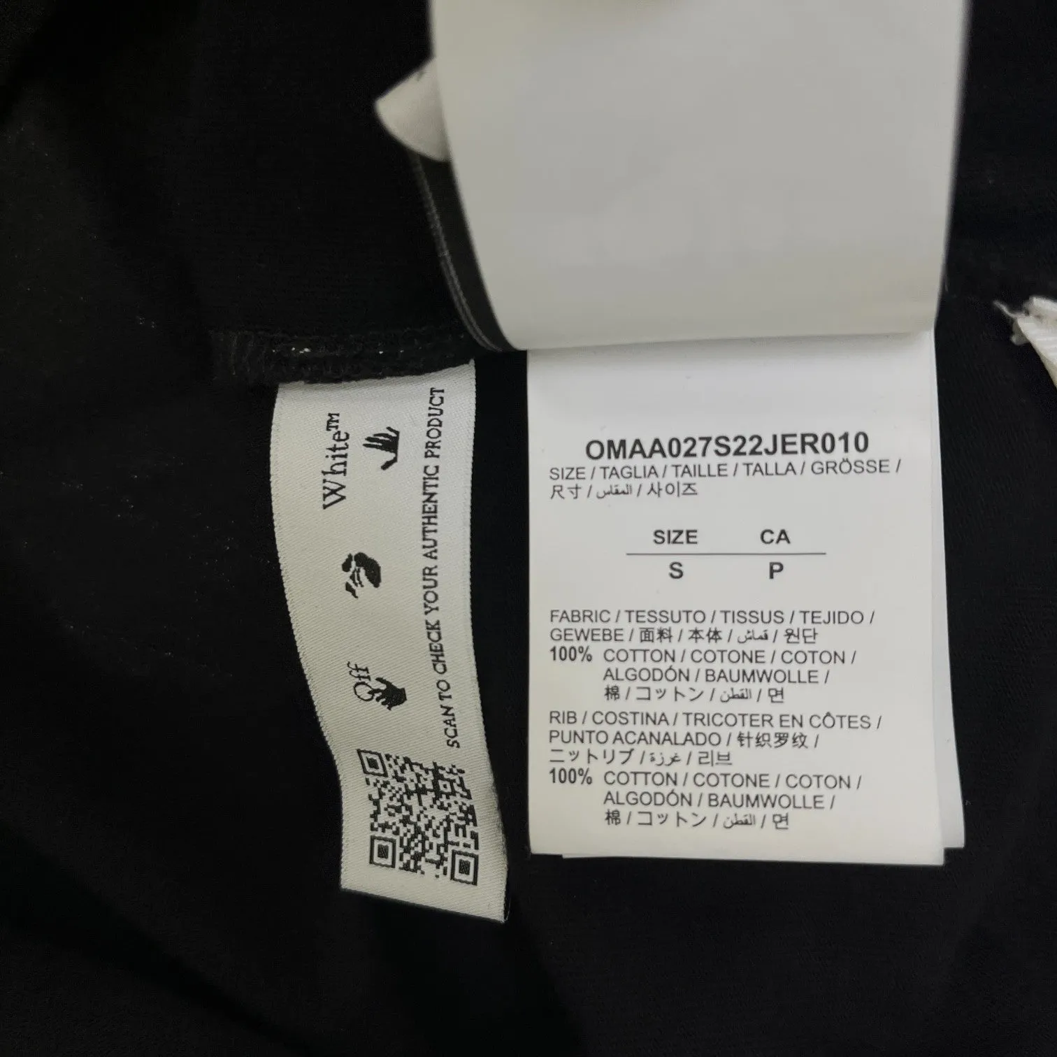 Men's Off Slim S/S T Sn99 T-Shirt Black Size S