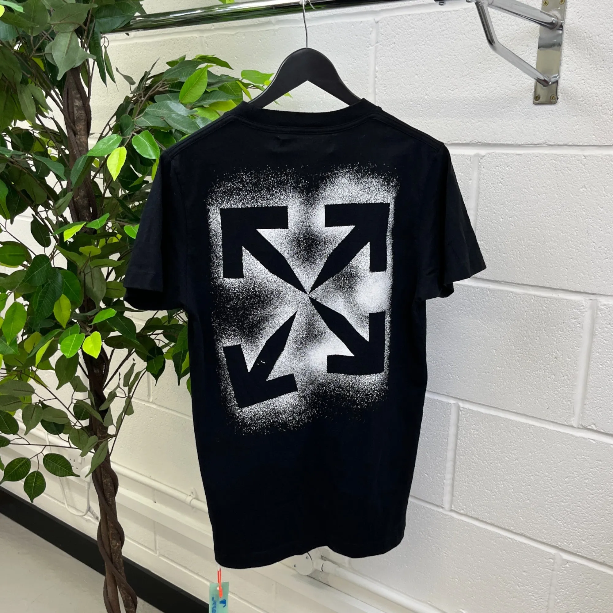 Men's Stencil S/S Over T-Shirt Black Size XS