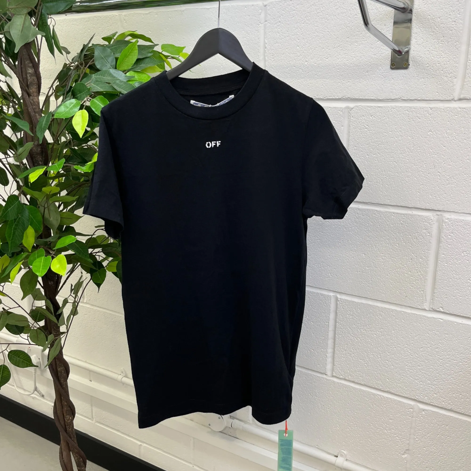 Men's Stencil S/S Over T-Shirt Black Size XS