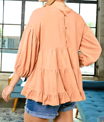Ruffled Babydoll Top
