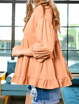 Ruffled Babydoll Top