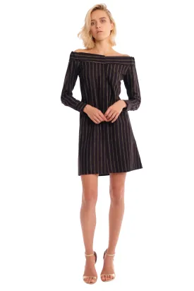 Tonia Off-Shoulder Shirt Dress
